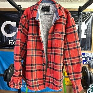 True Grit Sherpa lined shirt jacket size XL